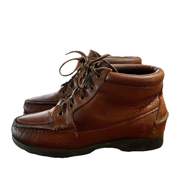 Timberland Waterproof Gore-Tex Leather Chukka Boots Brown Vintage 7-7.5M - Picture 1 of 10